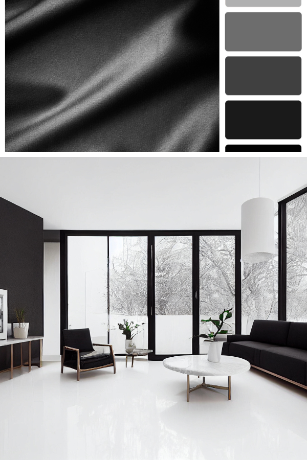 black and white color palette