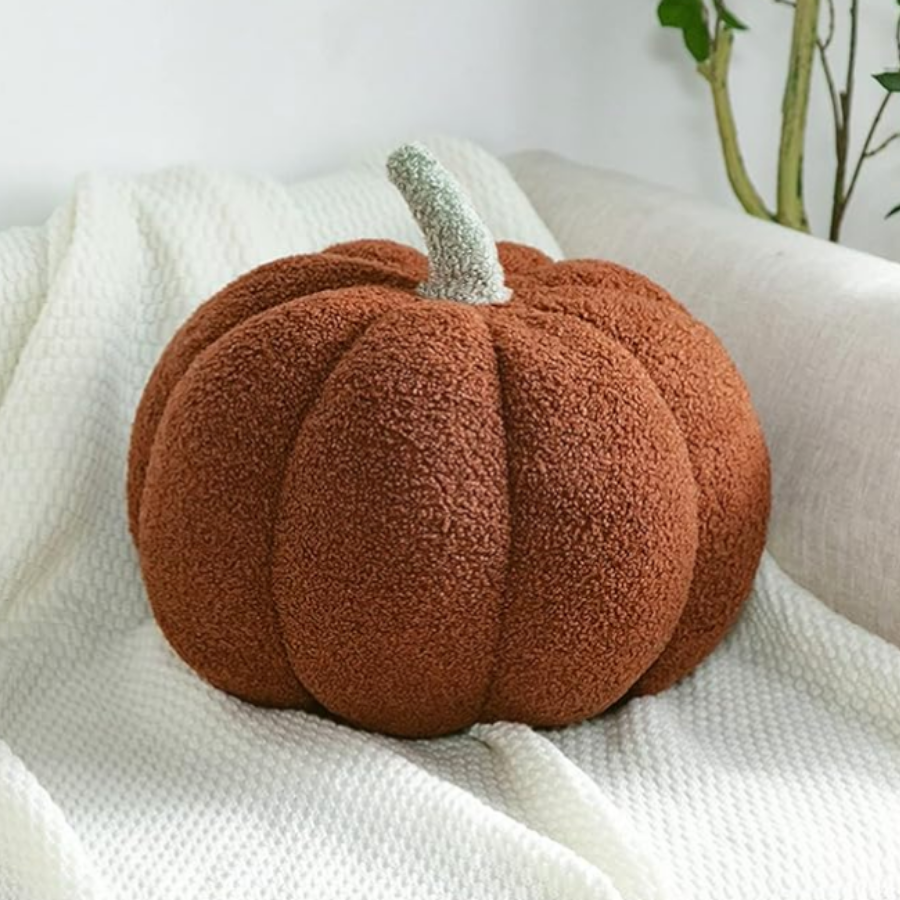 pumpkin plush pillow