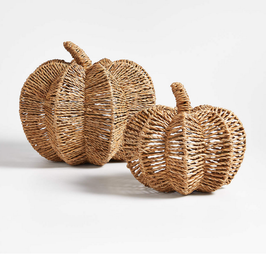 Rattan pumpkin baskets