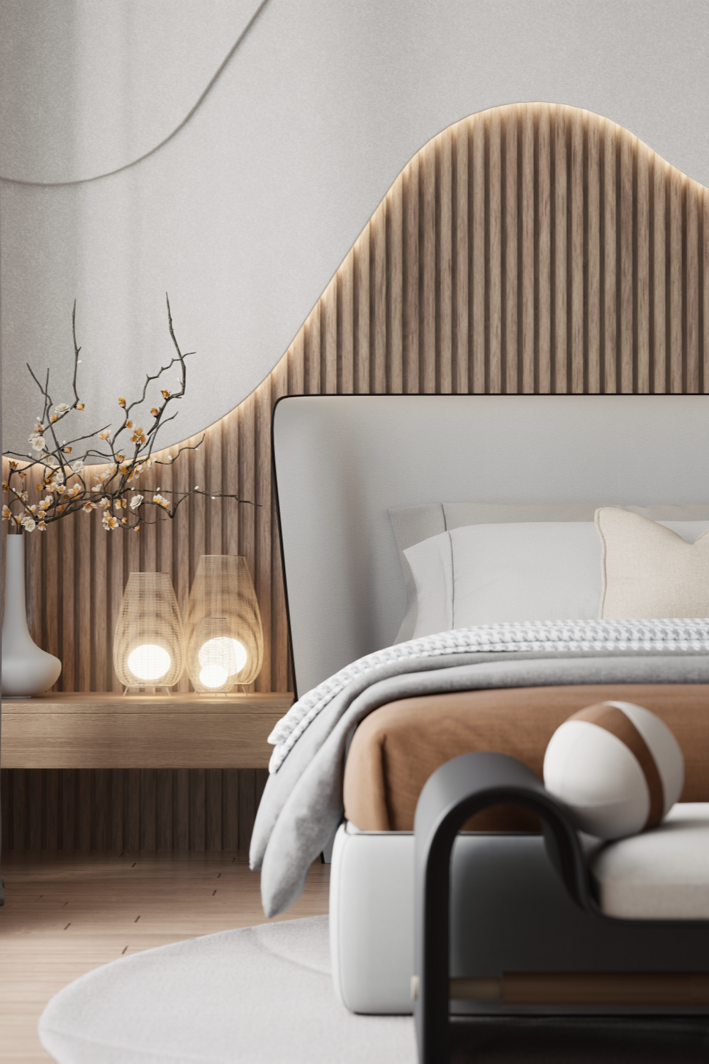 earth tone bedroom decor 