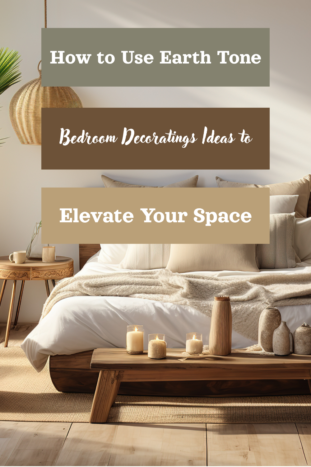 earth tone bedroom decorating ideas 