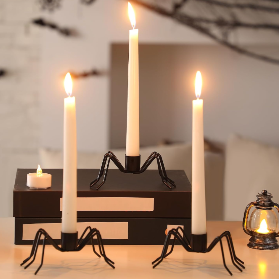 spider candle holders