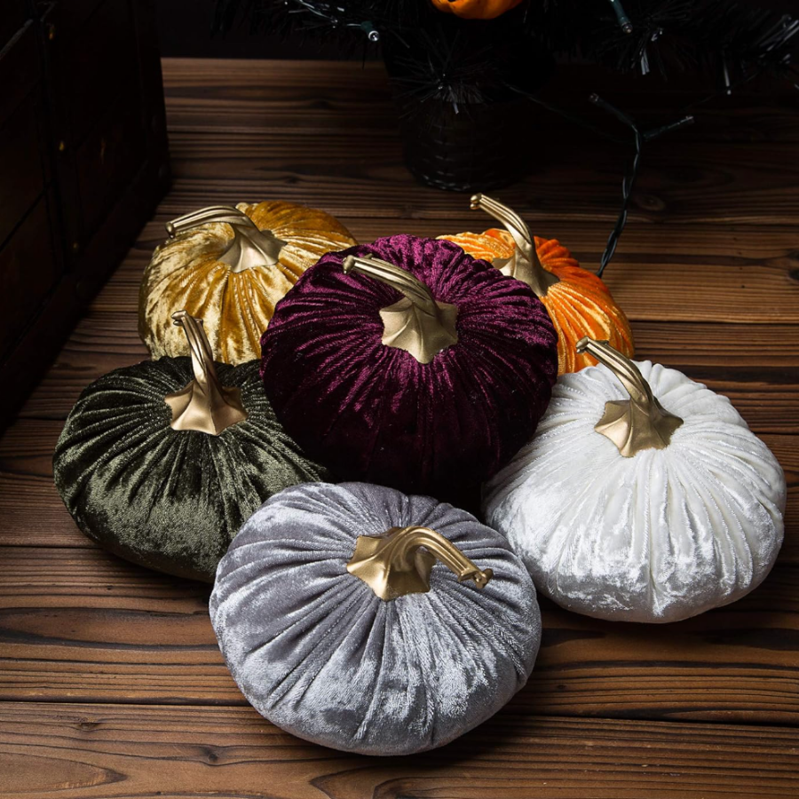Velvet pumpkins