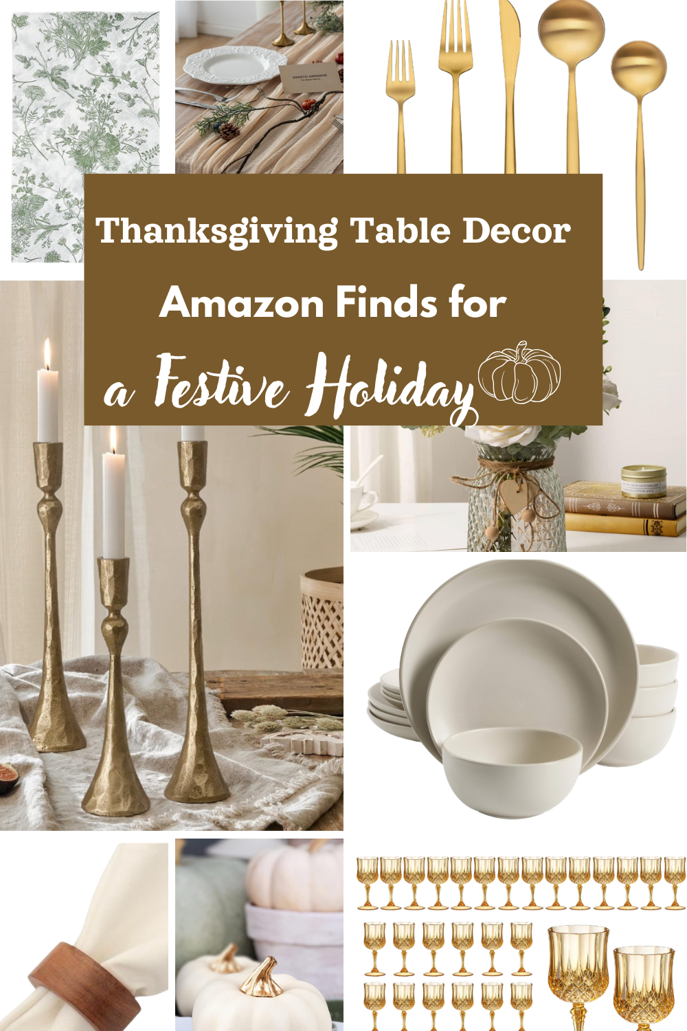 thanksgiving table decor Amazon