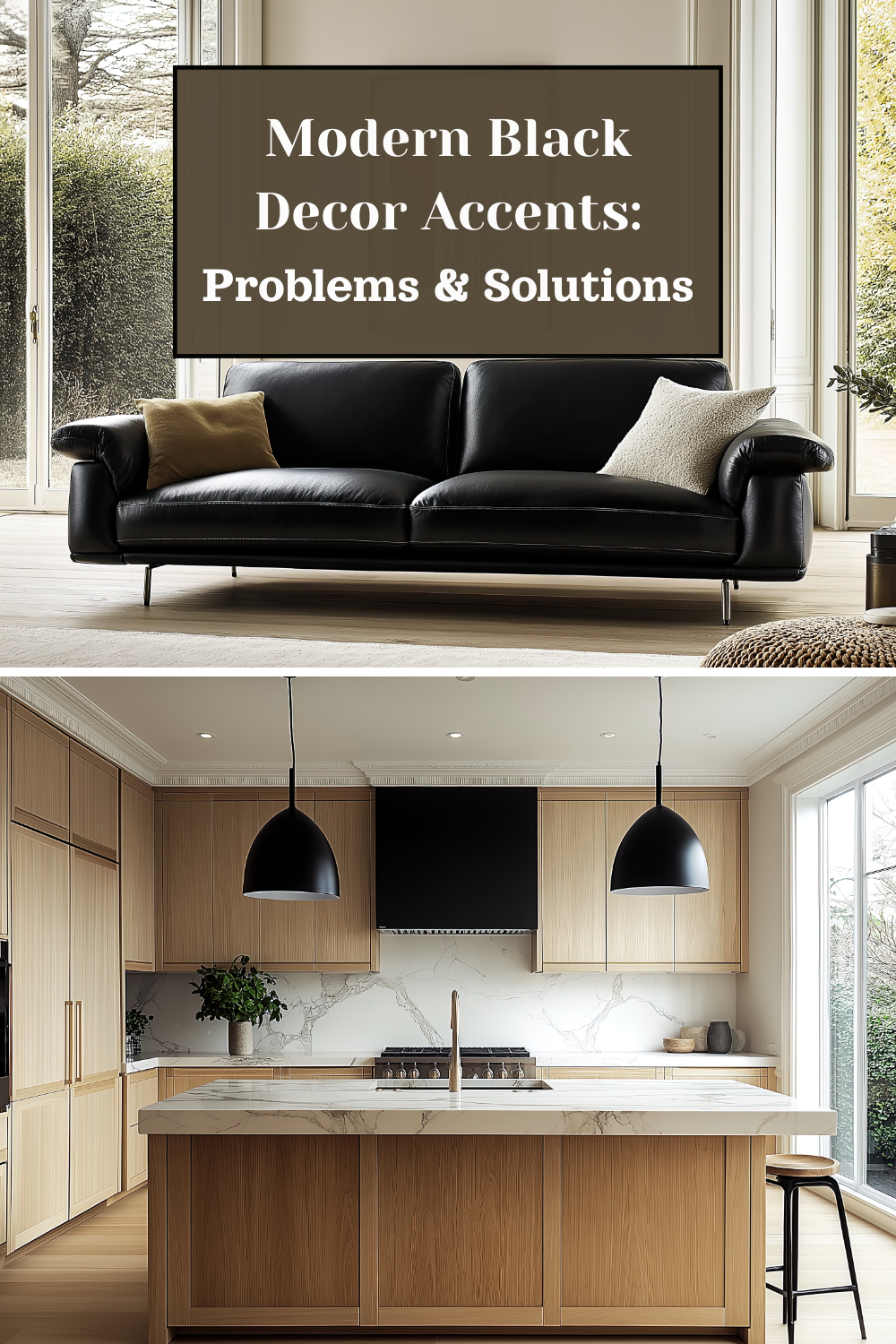 modern black decor