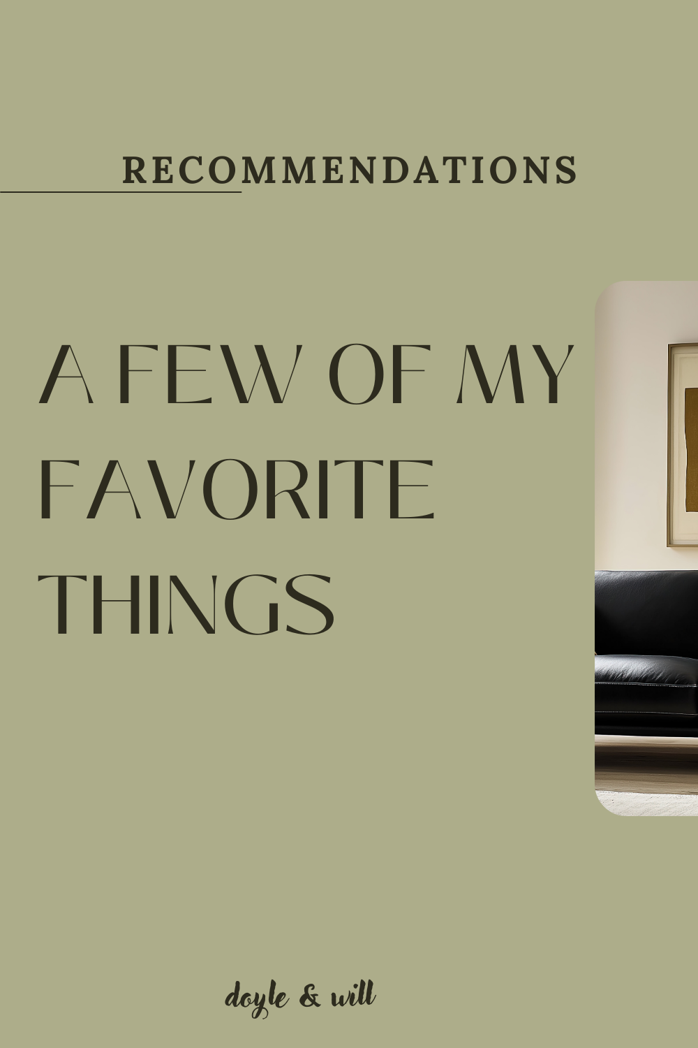 a few of my favorite things