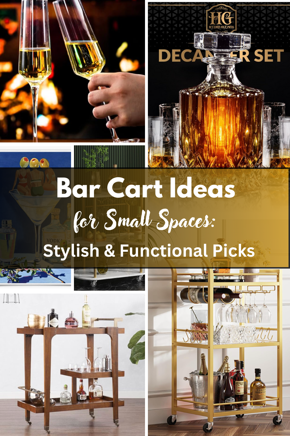 bar cart ideas for small spaces