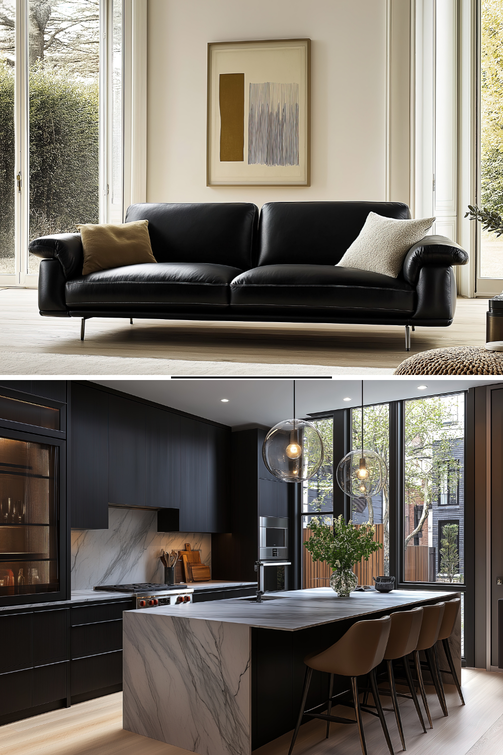 black decor ideas for living room