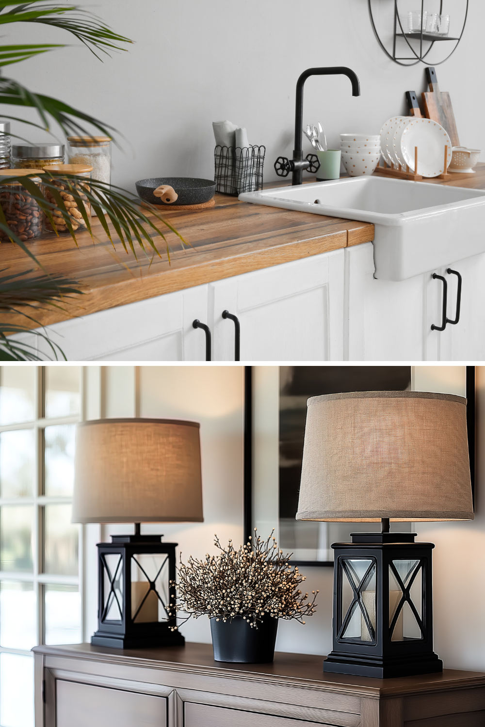 black home decor accessories