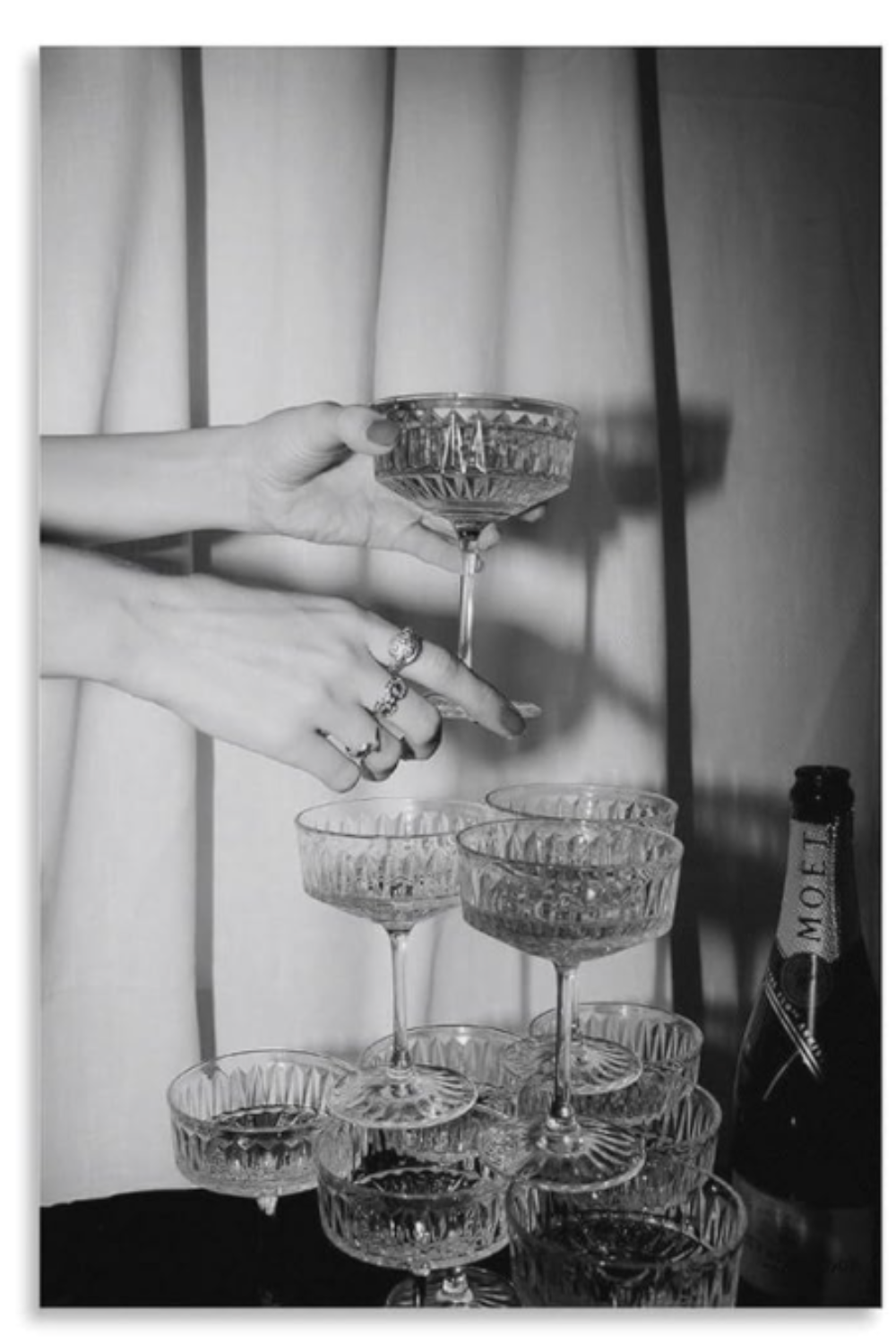 black and white wine wall art