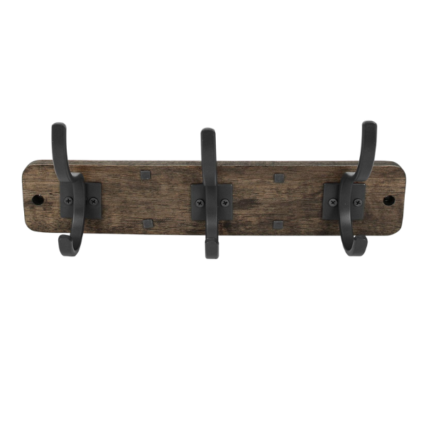 wall mounted hook rail