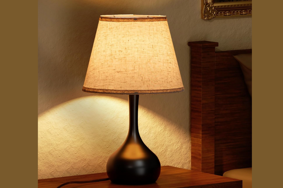 table lamp with fabric shade