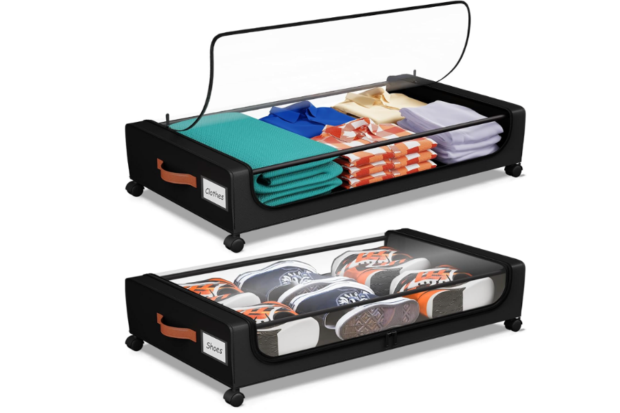 under bed storage with wheels